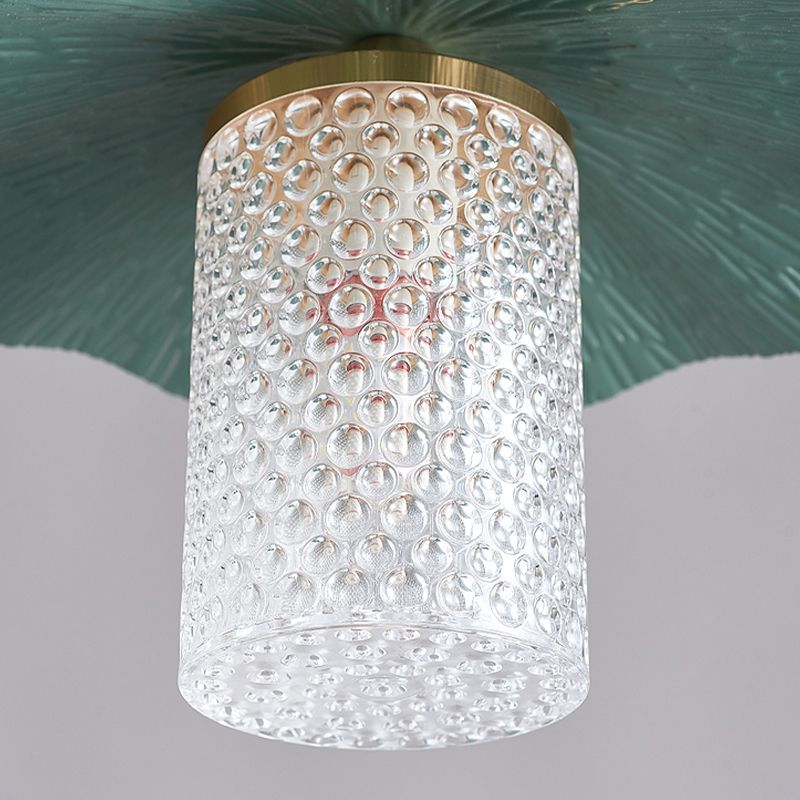 Carins Retro Lotus Floor Lamp, acrylic bubble texture