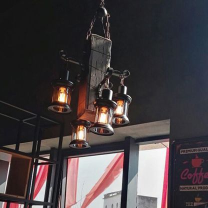 Austin Industrial Lantern Pendant Light