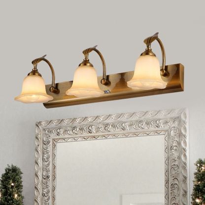 Félicie Flower Vanity Wall Lamp with Glass Shades