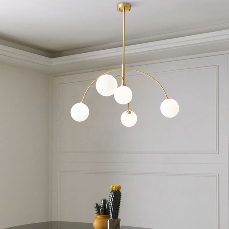 Valentina Pendant Light Globe Modern Metal Glass Bedroom