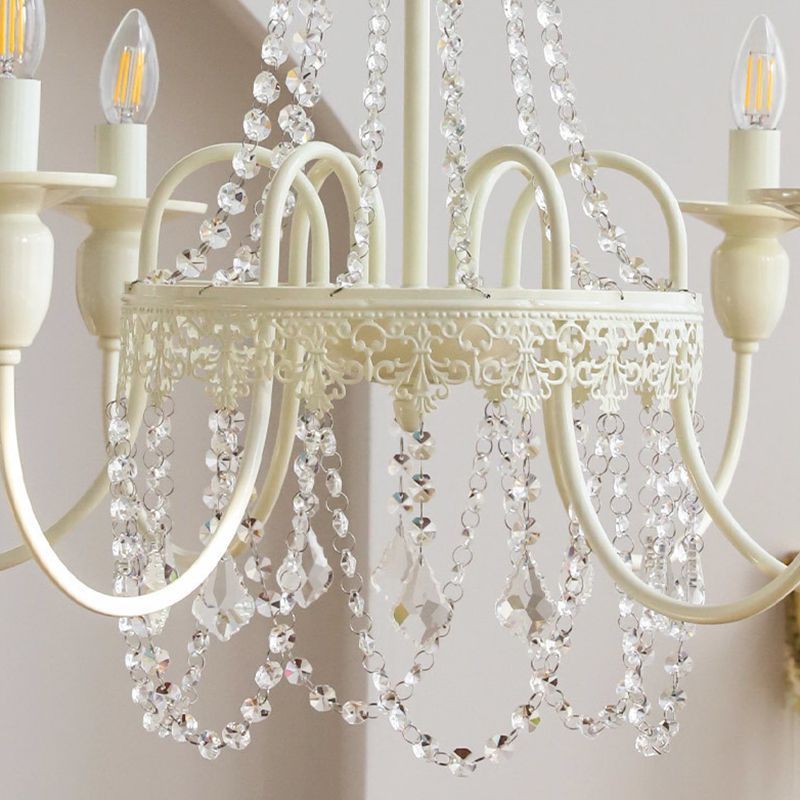 Close-up of Silva crystal pendant light