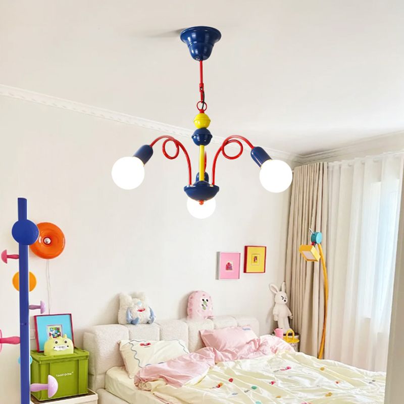 Valentina Chandelier in Kid's Room, Colorful Design