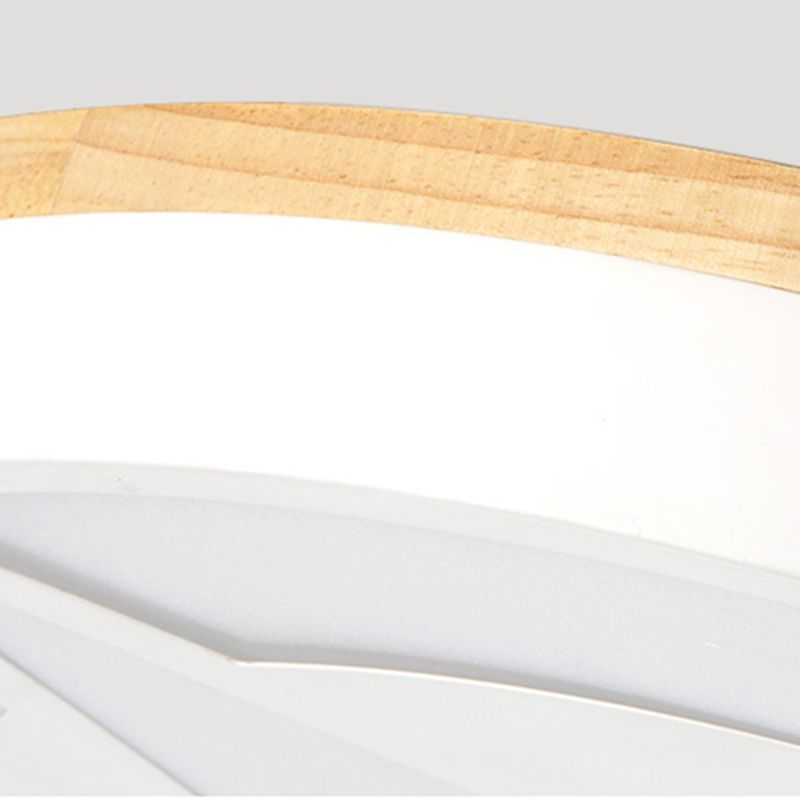 Quinn Star Ceiling Light detail, wood trim, acrylic star design