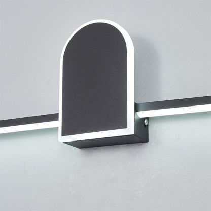 Modern geometric vanity wall light, Edge design, bathroom
