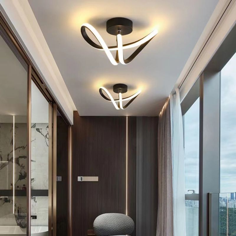 Lacey Modern Flush Mount Ceiling Light - hallway lighting fixture