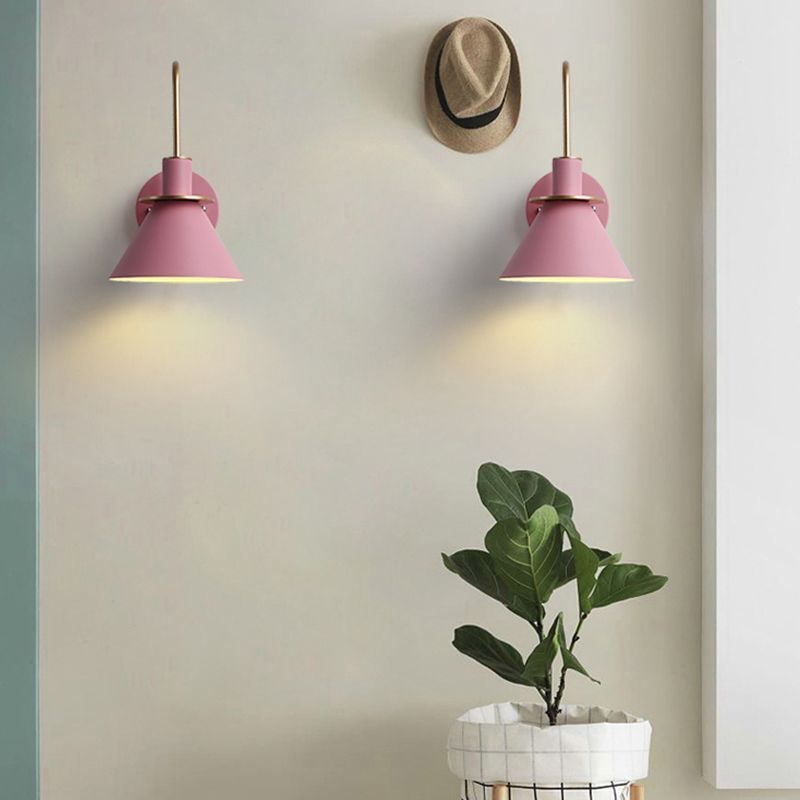 Pink Morandi Wall Lamps with Modern Interior Decor