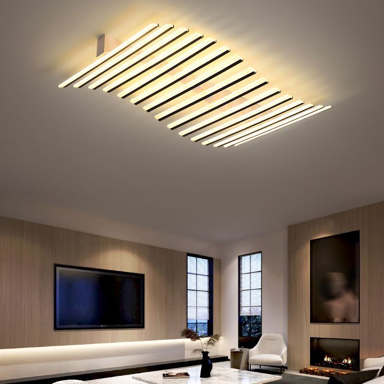 Quinn Linear Ceiling Light in Living Room