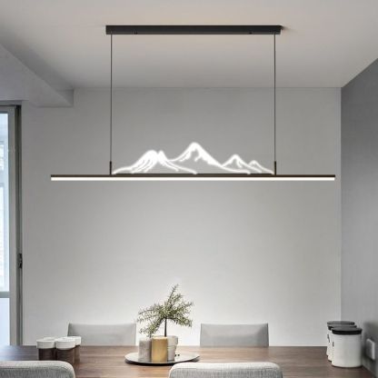Mountain pendant light. Las Sola artistic LED lighting.