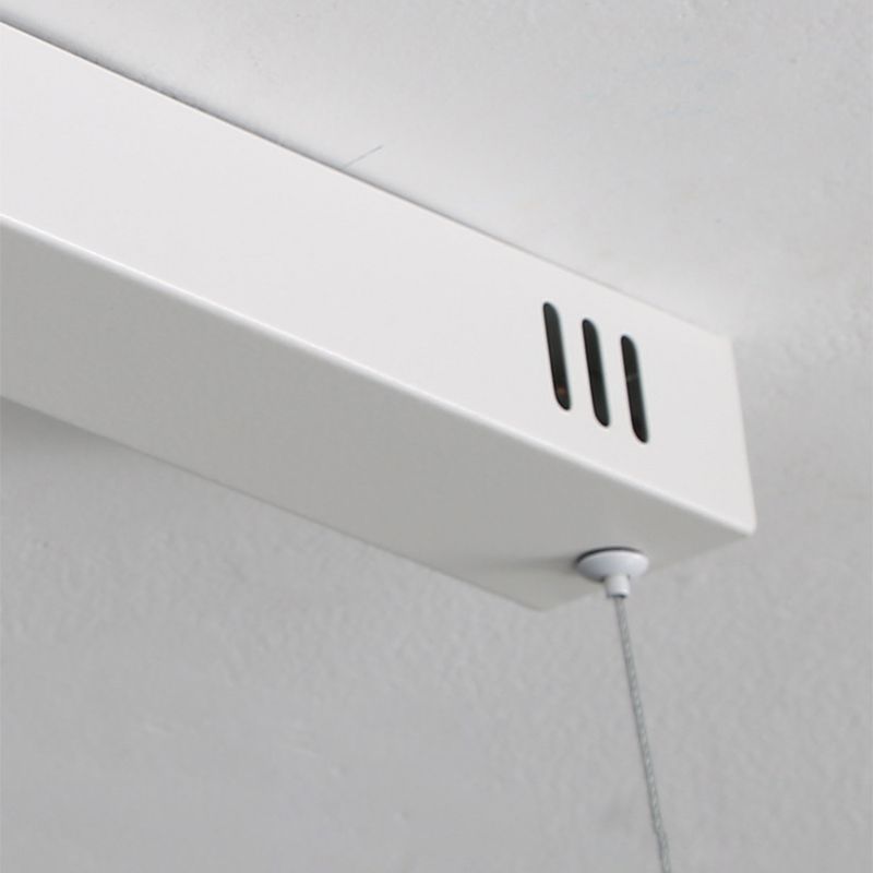 Louise Wave Linear Pendant Light detail - White modern design