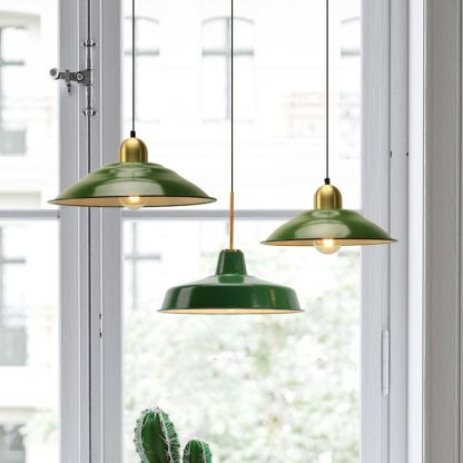 Cairns Vintage Green Pendant Lights by Las Sola