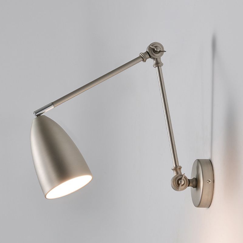 Nickel Brady adjustable wall lamp