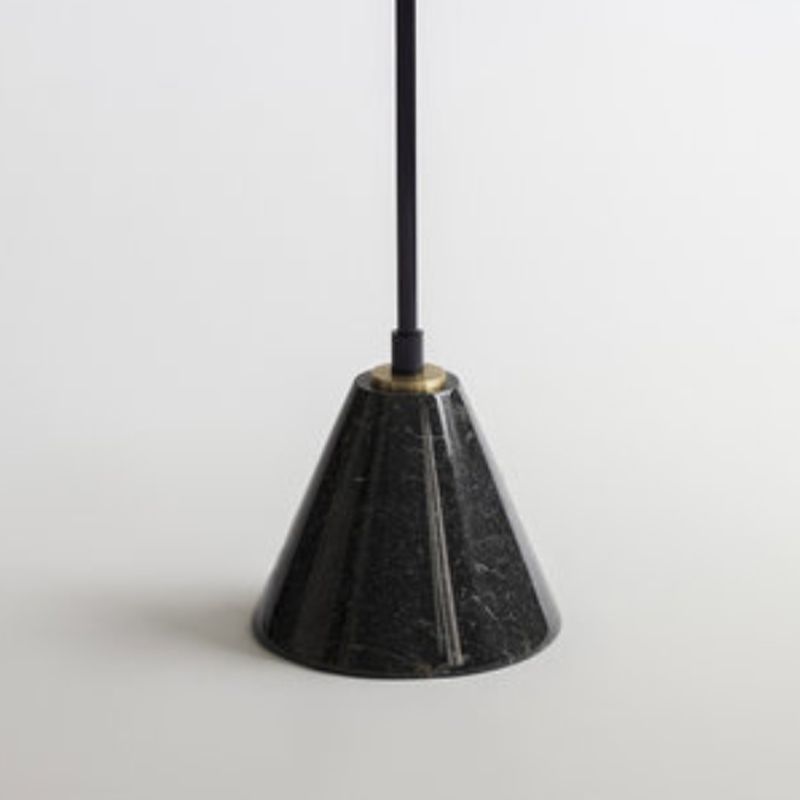 Carins UFO Floor Lamp, black metal & glass shade