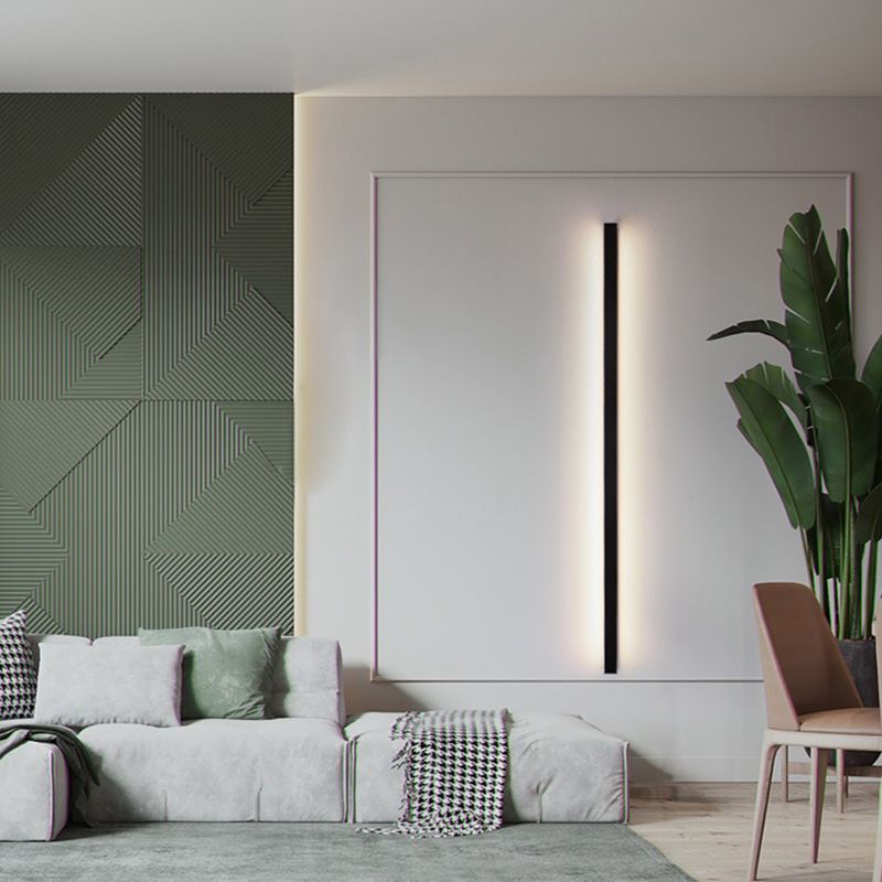 Edge Minimalist Linear Wall Lamp in modern living room
