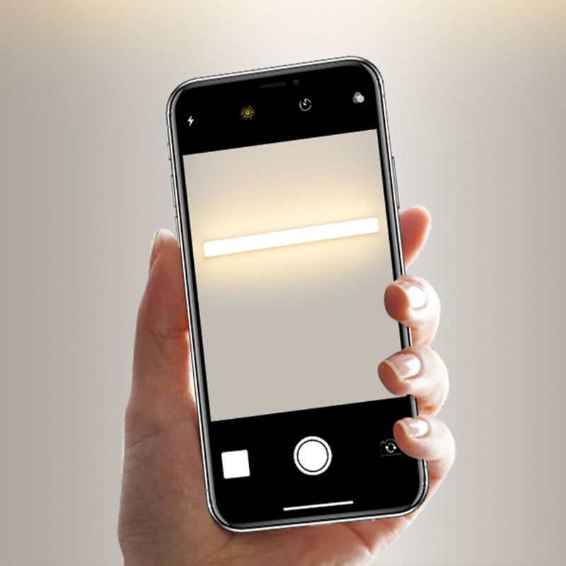 Edge Wall Lamp Lighted on Phone Screen