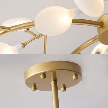 Olivia Unique Branch Firefly Art Deco Chandelier Living Room