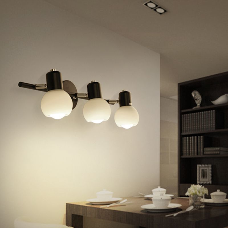 Valentina Vanity Glass Art Wall Lamp installed in dining room