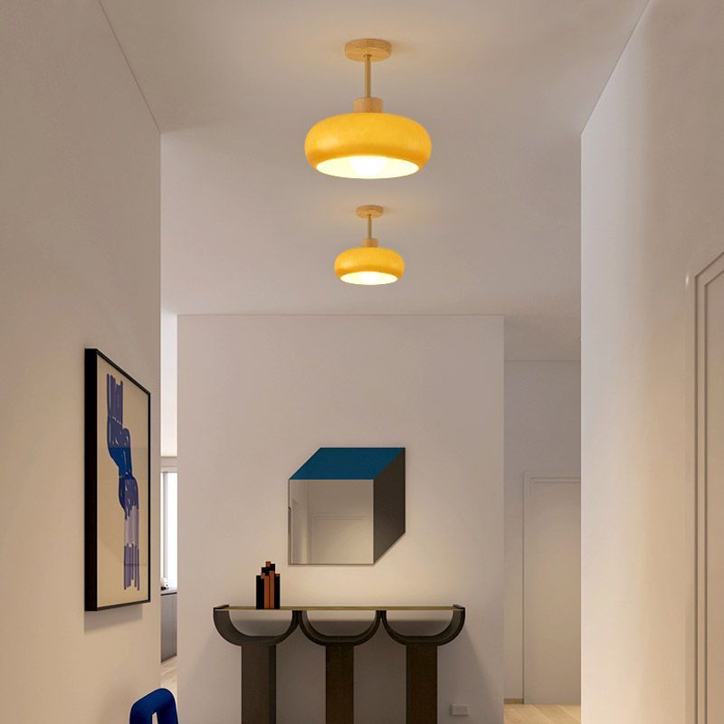 Hallway lighting with Hailie Flush Mount Lights
