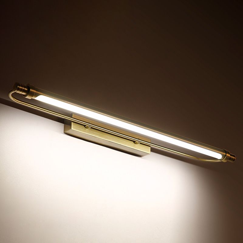 Gold Leigh LED Vanity Wall Lamp for bathroom