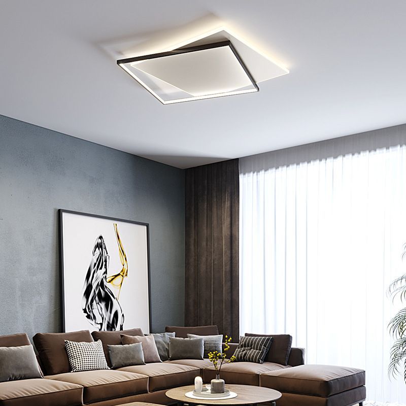 Modern living room with Quinn ceiling light