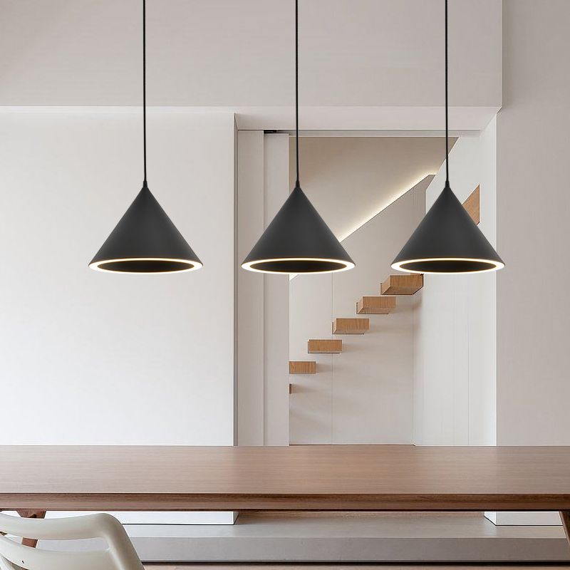 Morandi black pendant lights for modern living room design
