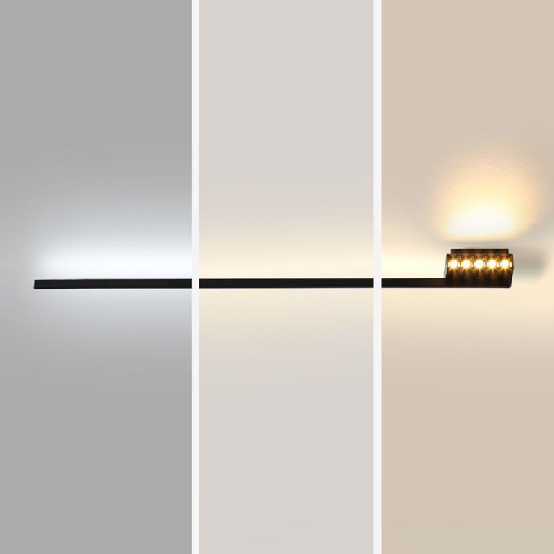 Linear LED vanity light with color temperature options