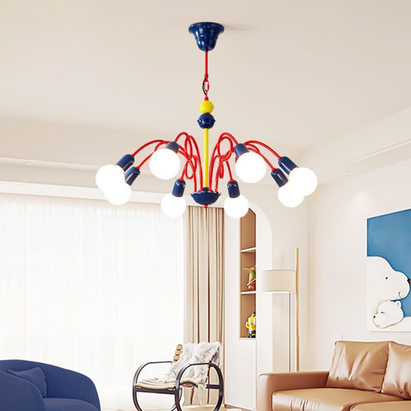 Valentina Modern Chandelier, colorful lighting, kid's room decor