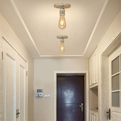 Hallway with Alessio Retro Vintage Bulb Ceiling Lights