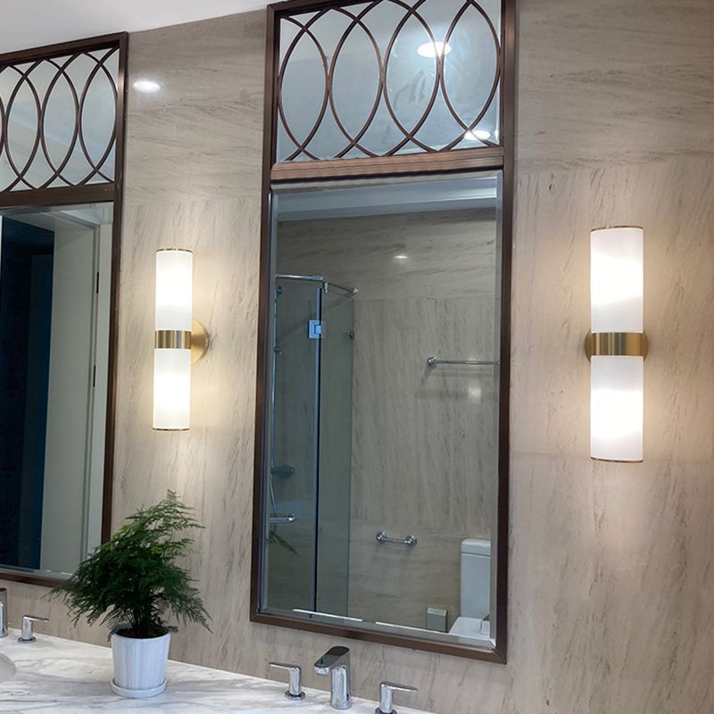 Chan Modern Wall Lamp in a bathroom setting