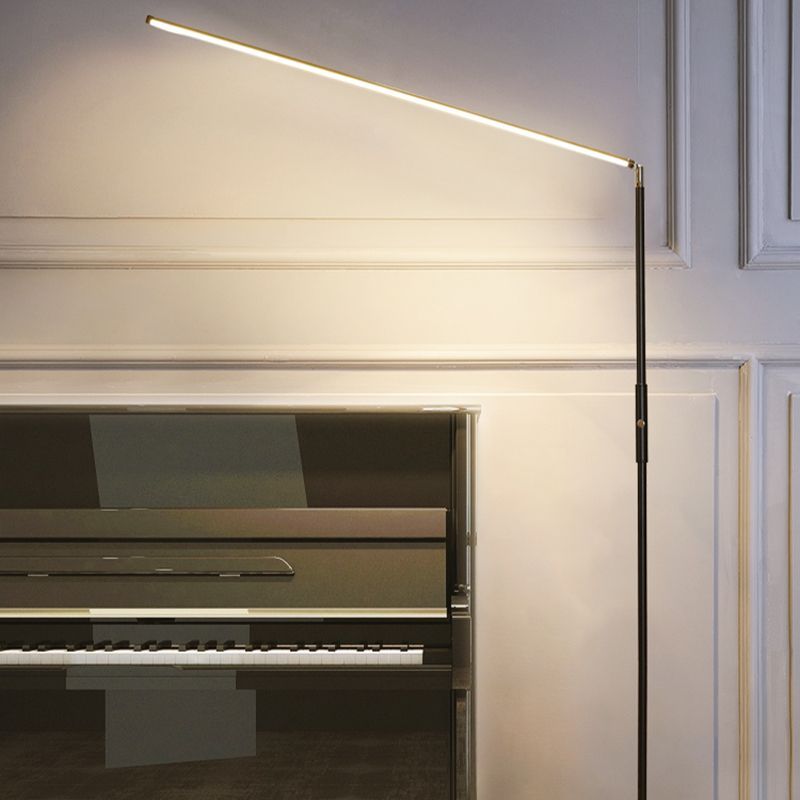 Edge Linear Floor Lamp beside piano