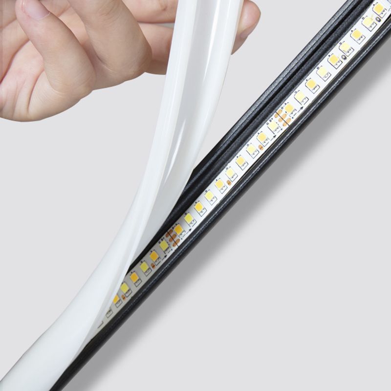 Edge floor lamp LED strip detail, minimalist modern lighting