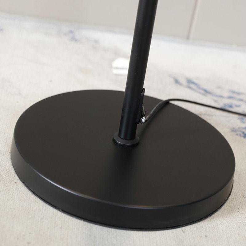 Black metal floor lamp base