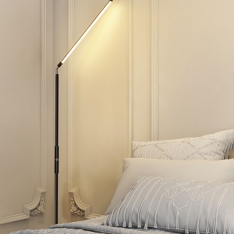 Edge Minimalistic Linear Floor Lamp in bedroom setting