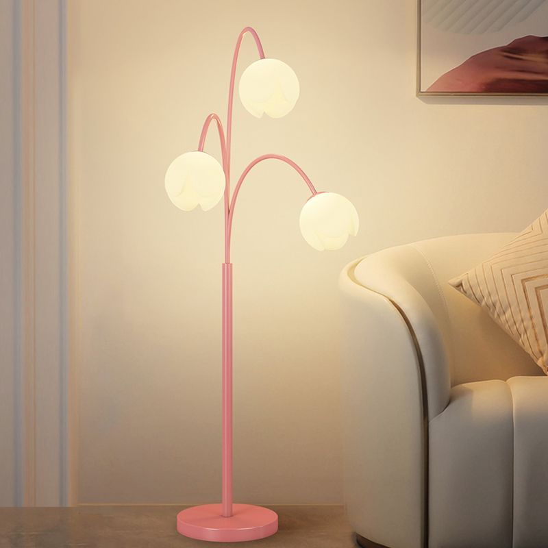 Pink Lily Nordic Flower Floor Lamp