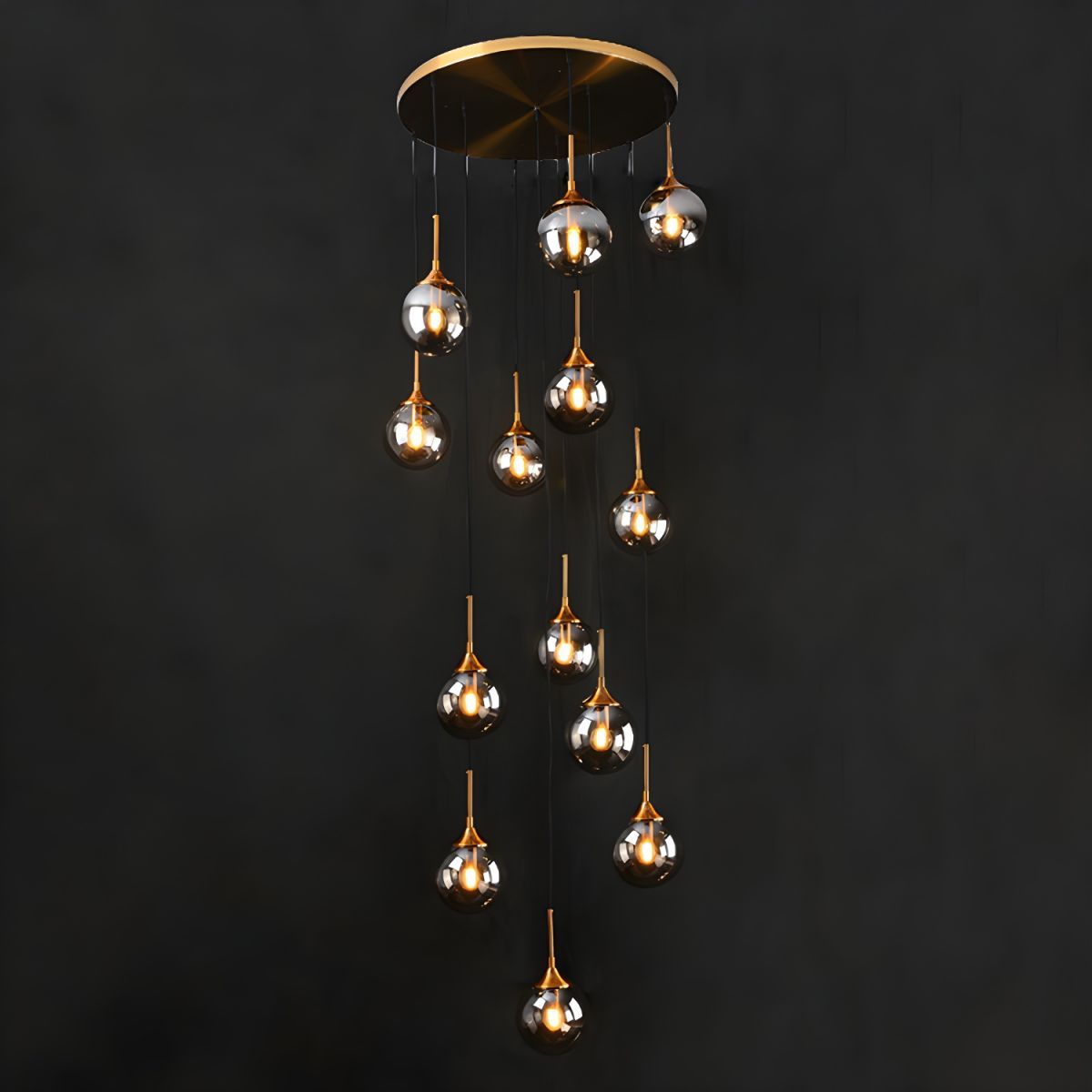 Modern glass ball chandelier lighting