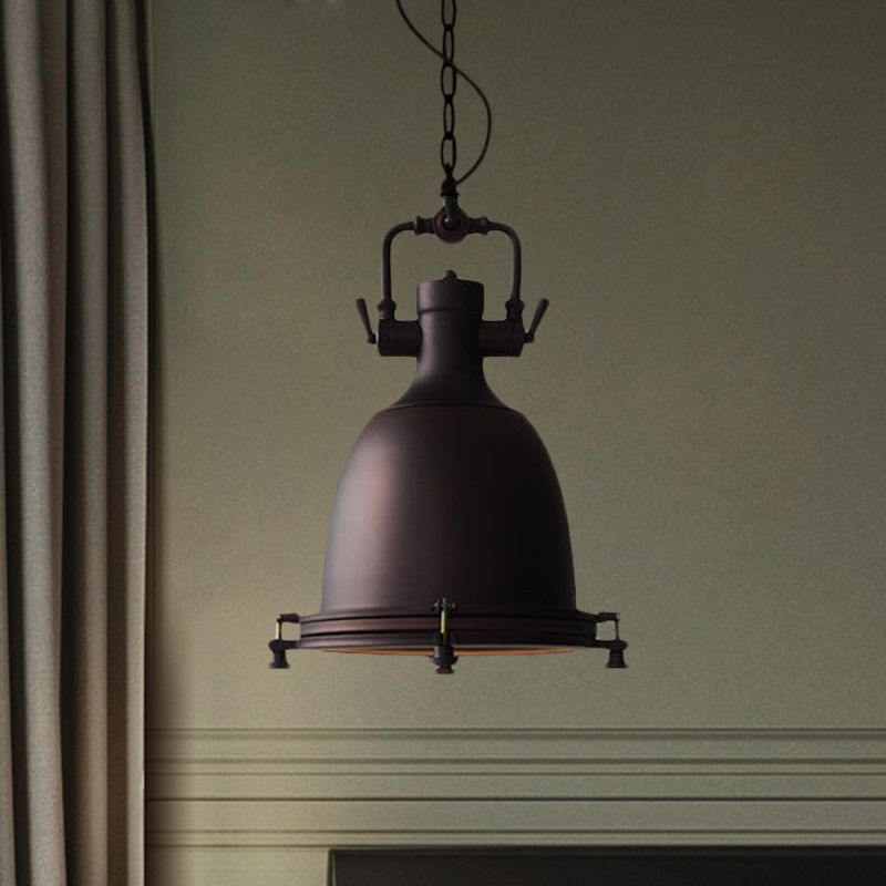 Rustic metal Alessio pendant light fixture