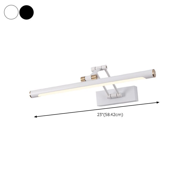 Edge white LED vanity light. 23 inch adjustable wall lamp