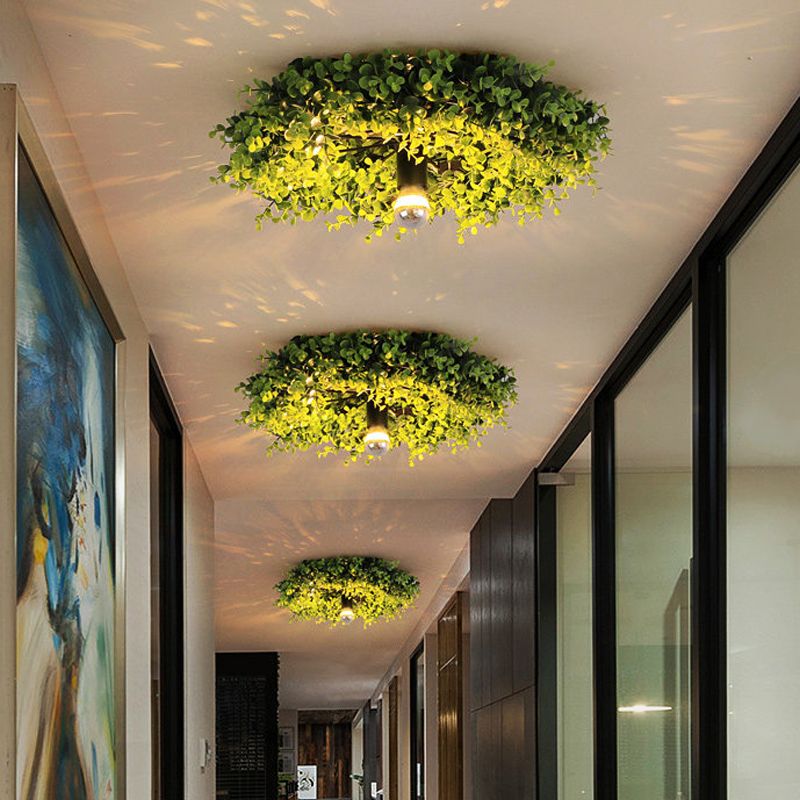 Lassola modern plant ceiling lights in hallway