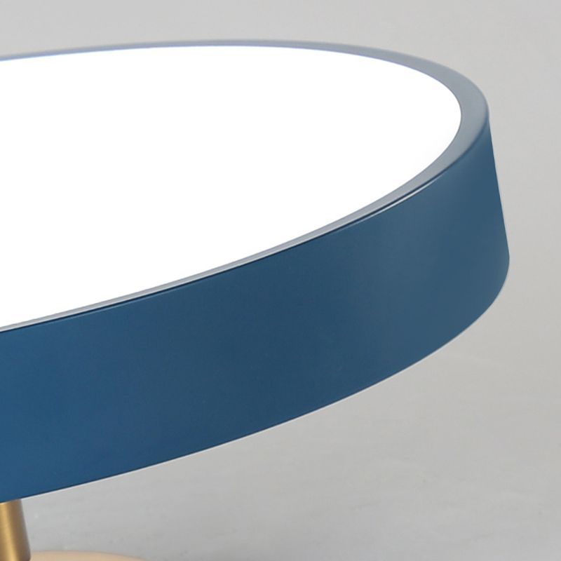 Blue Morandi Flush Mount Ceiling Light Close-up