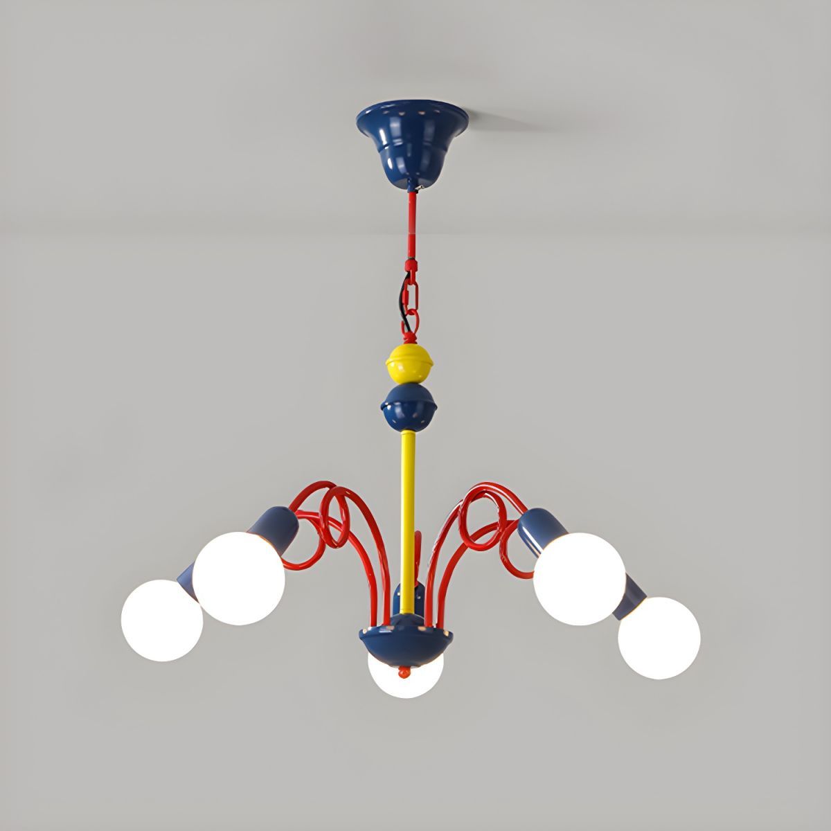 Valentina Chandelier - colorful, modern kids room lighting