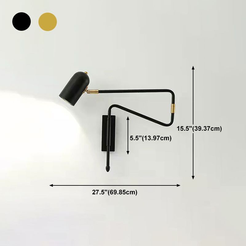 Freja Wall Lamp dimensions: 15.5", 5.5", 27.5"