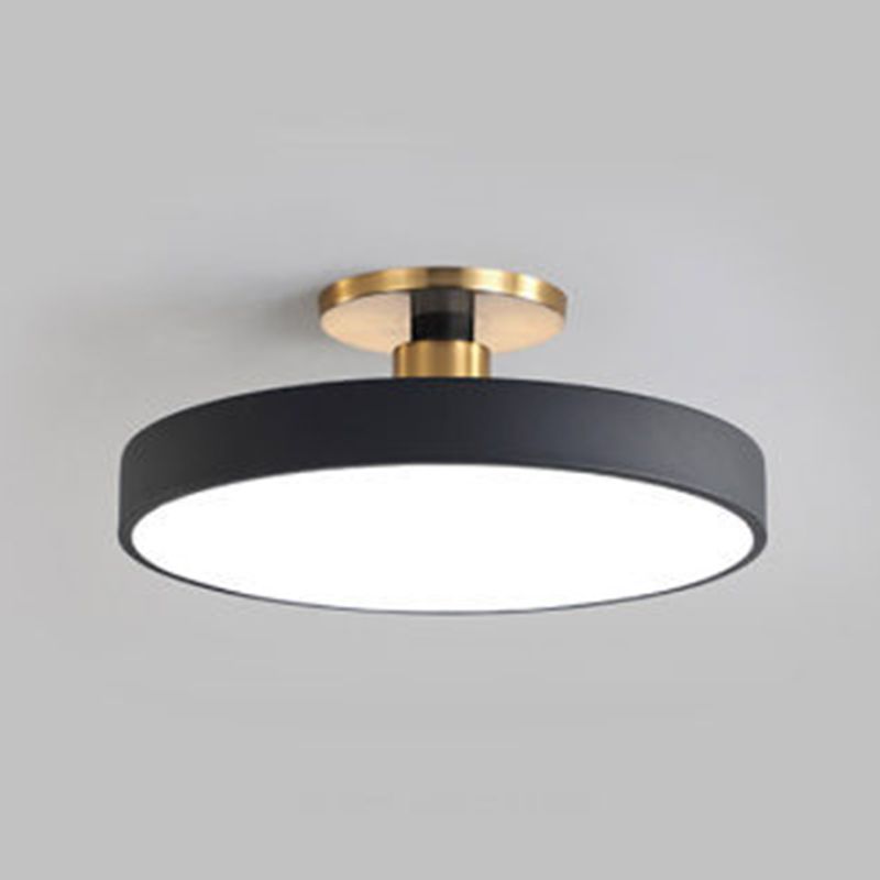 Black Morandi Round Flush Mount Ceiling Light