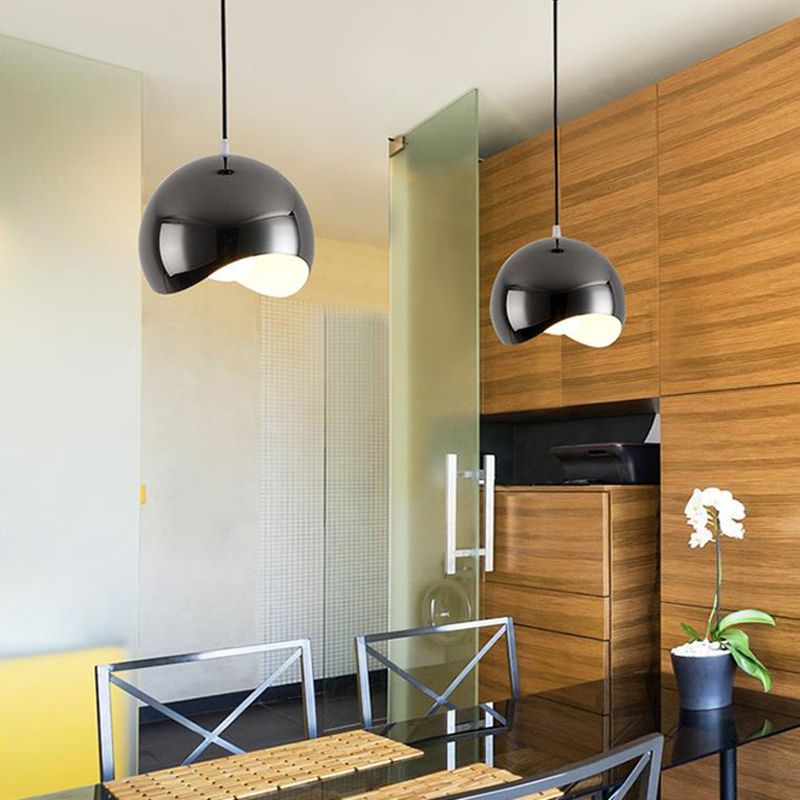 Cooley Nordic Pendant Lights - Chrome Finish, Dining Room