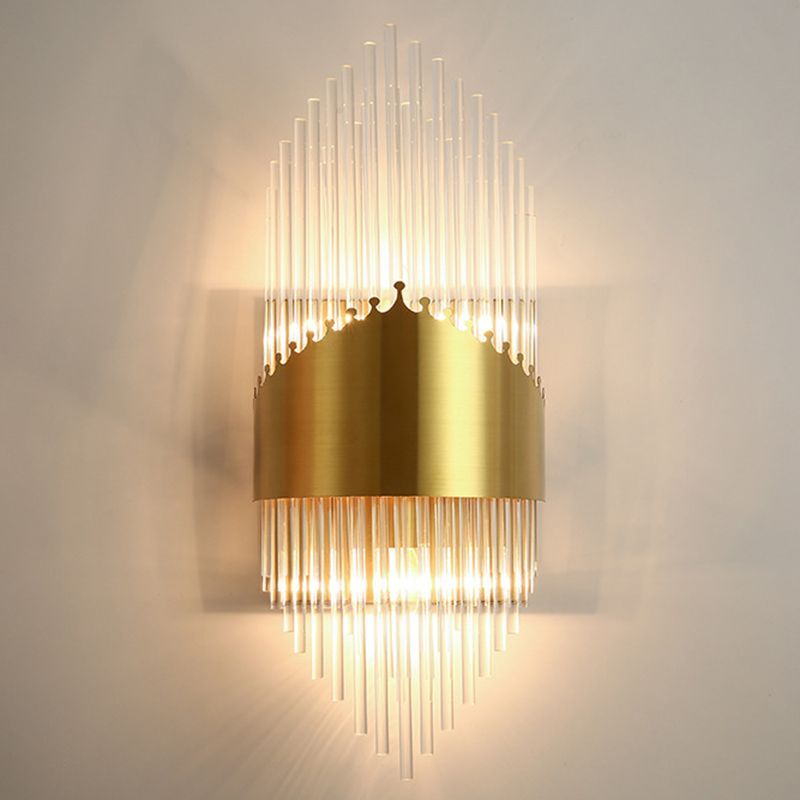 Kristy Gold Crystal Wall Lamp, Modern bedroom lighting