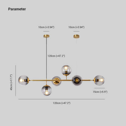 Valentina Pendant Light - Dimensions and Specifications