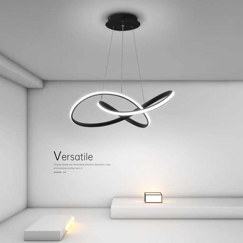 Black Louise LED pendant light.