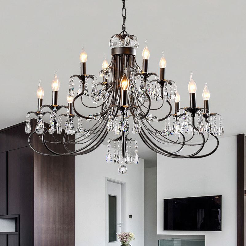 Silva Crystal Chandelier, Luxury lighting fixture