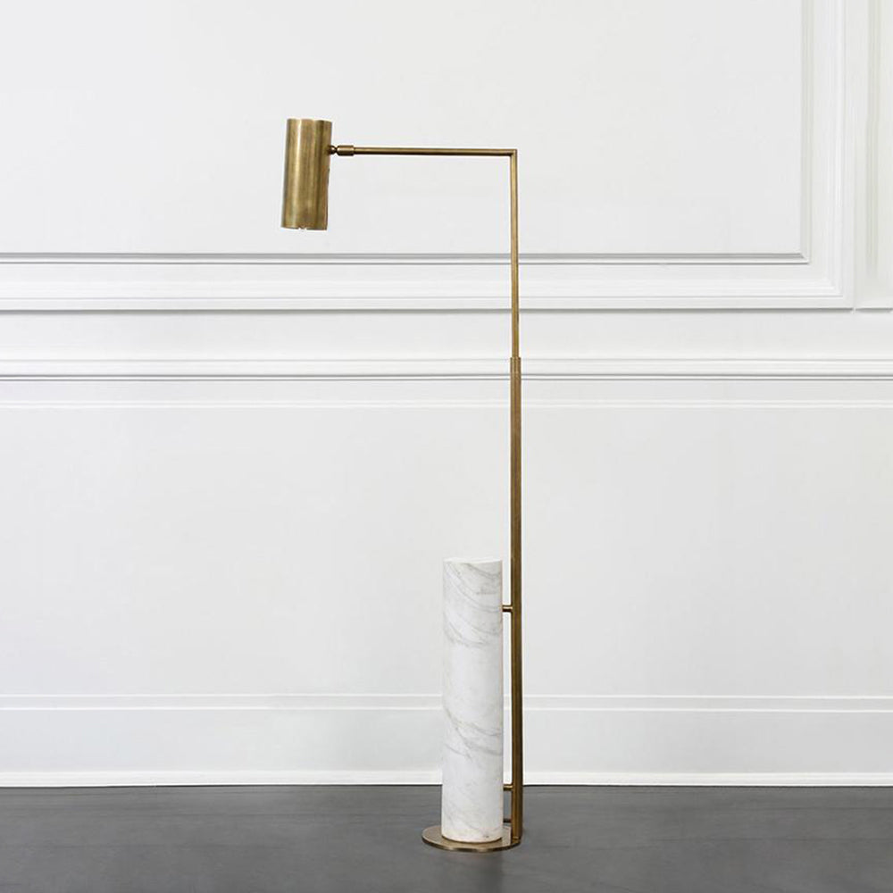 Salgado Floor Lamp - Marble and Metal Design