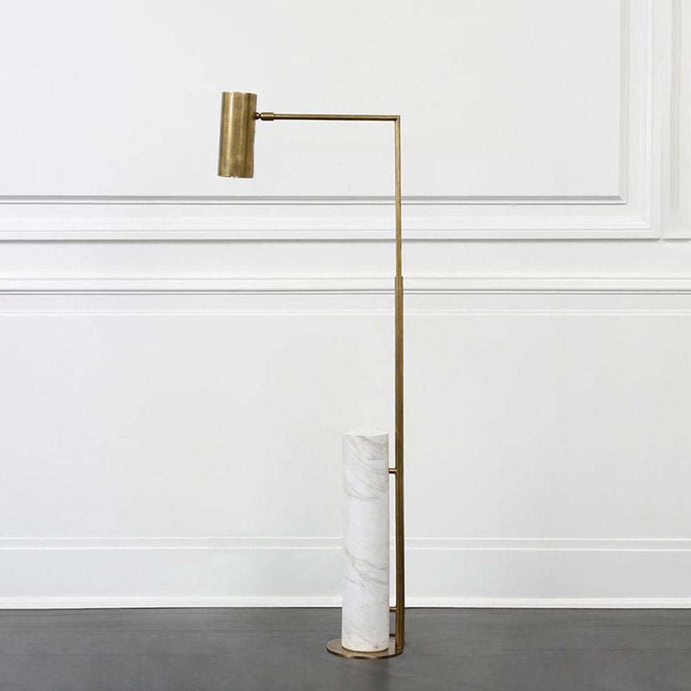 Salgado Floor Lamp - Marble and Metal Design