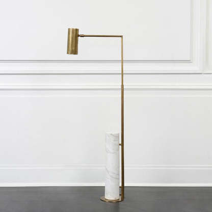 Salgado Floor Lamp - Marble and Metal Design