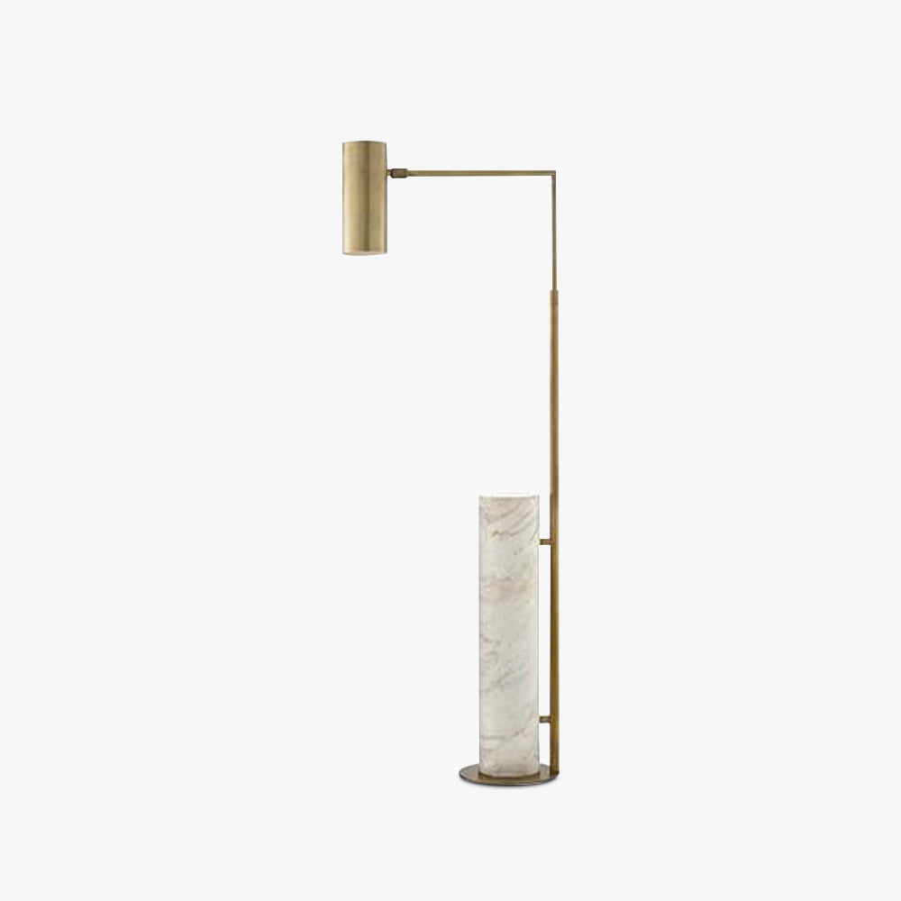 Salgado Minimalistic Floor Lamp Metal & Marble in Living Room